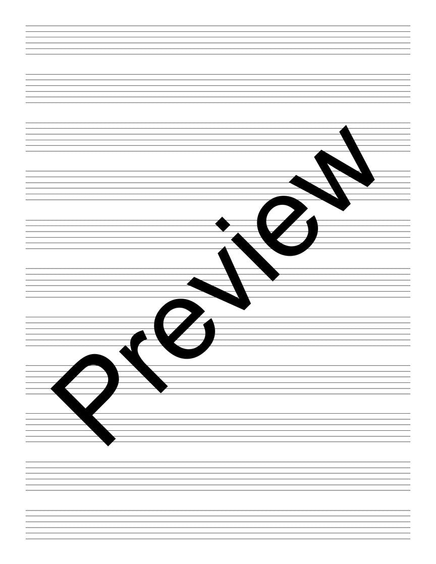 Guitar Tablature Manuscript Paper - Wire-Bound