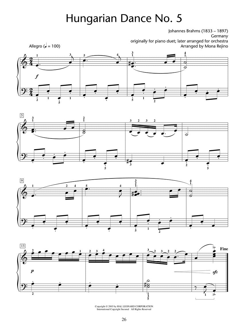 Classical Themes - Level 5 (Hal Leonard Student Piano Library)
