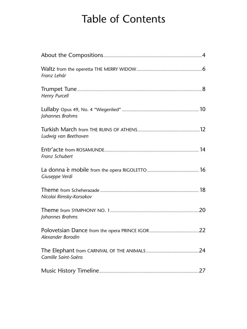 Classical Themes - Level 3 (Hal Leonard Student Piano Library)