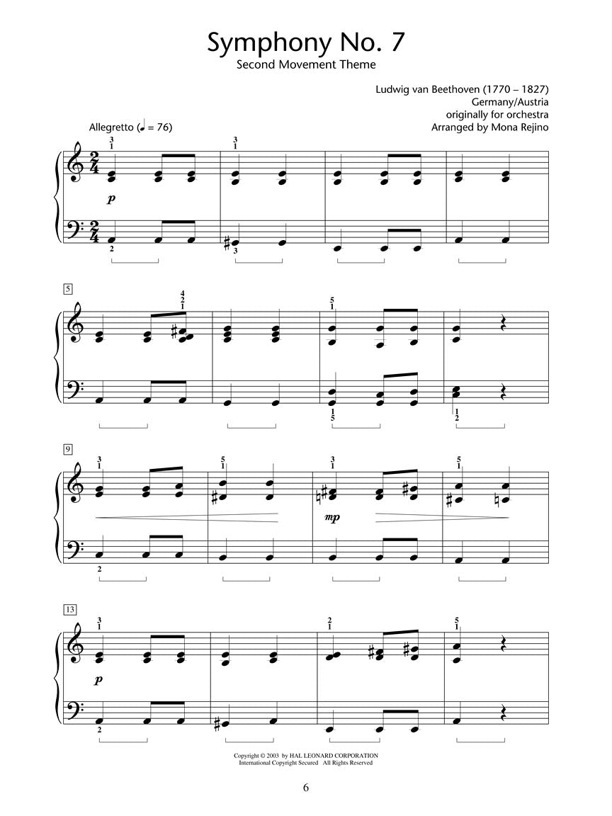 Classical Themes - Level 4 (Hal Leonard Student Piano Library)