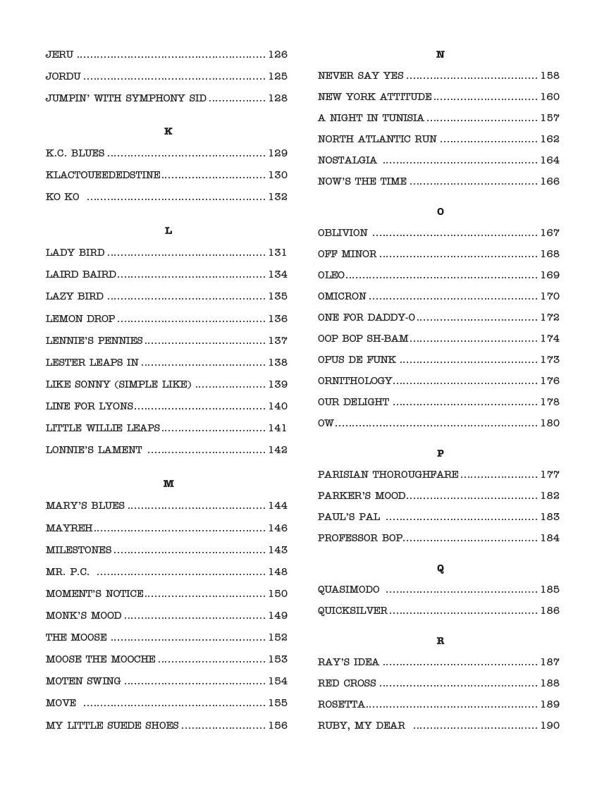 Real Bebop Book C Edition