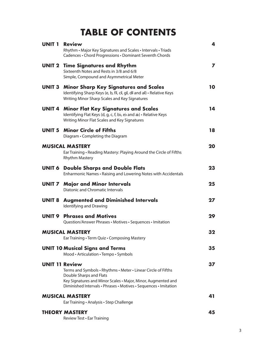 Essential Elements Piano Theory - Level 7