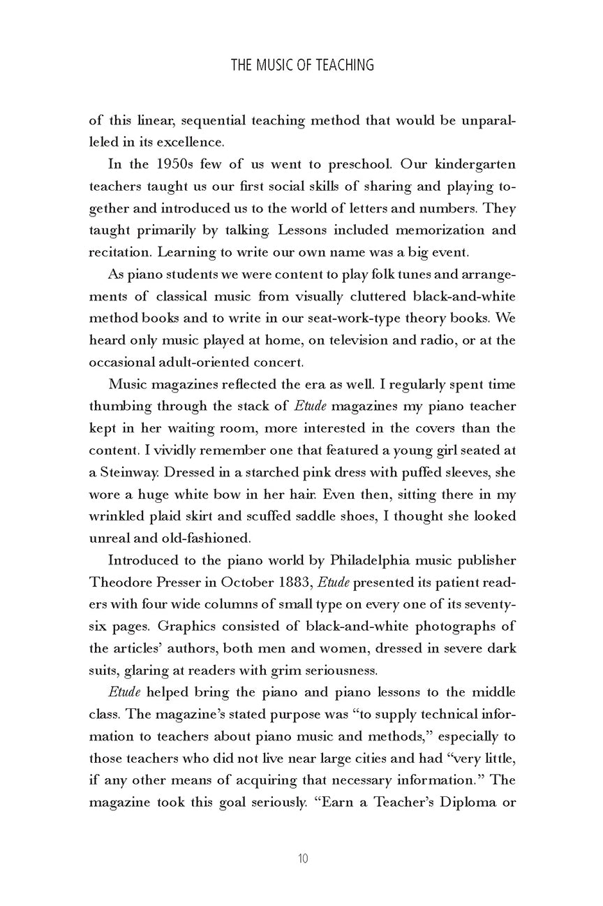 Music of Teaching: Learning to Trust Students' Natural Development