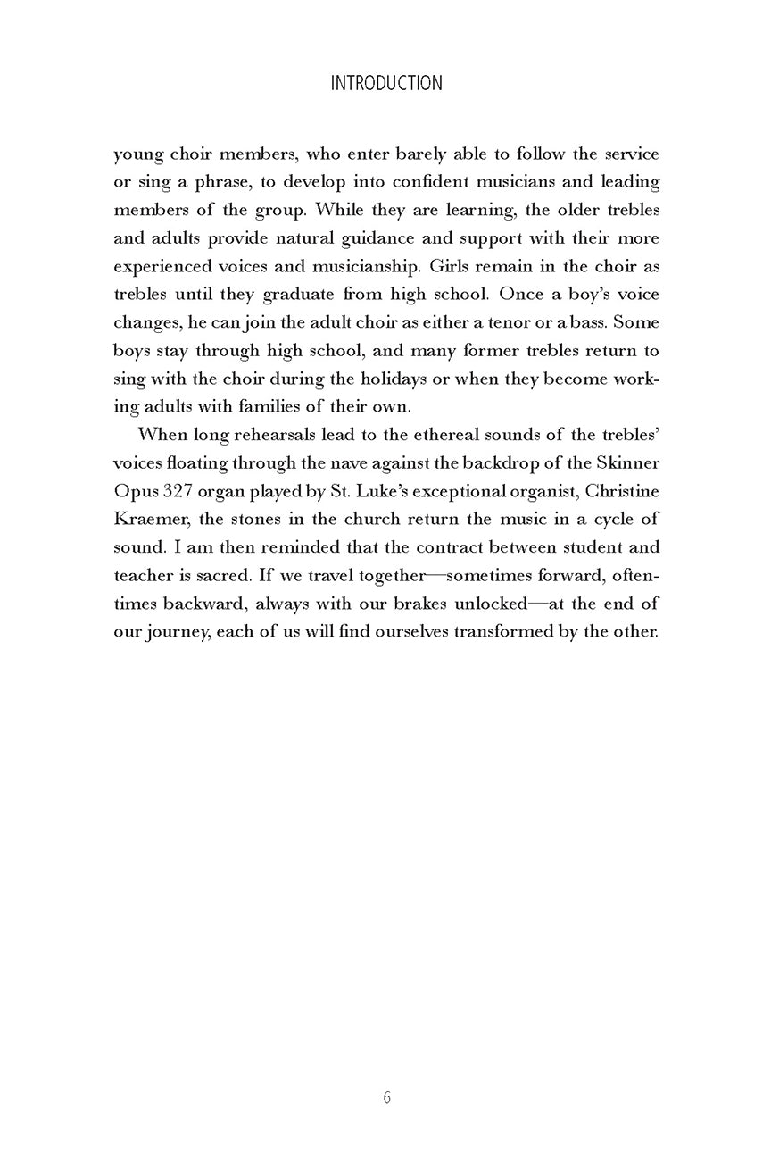 Music of Teaching: Learning to Trust Students' Natural Development