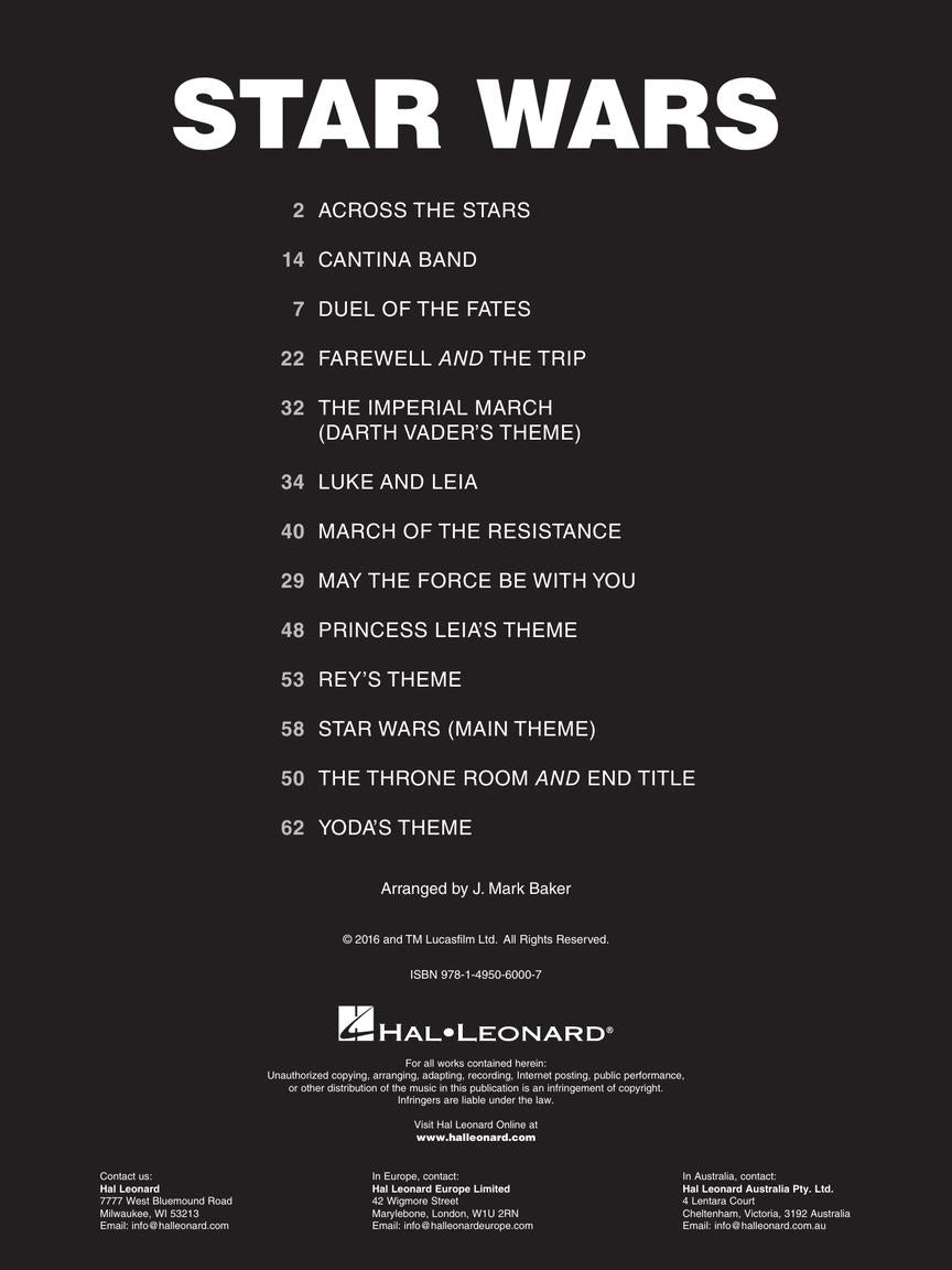 Williams Star Wars for Organ