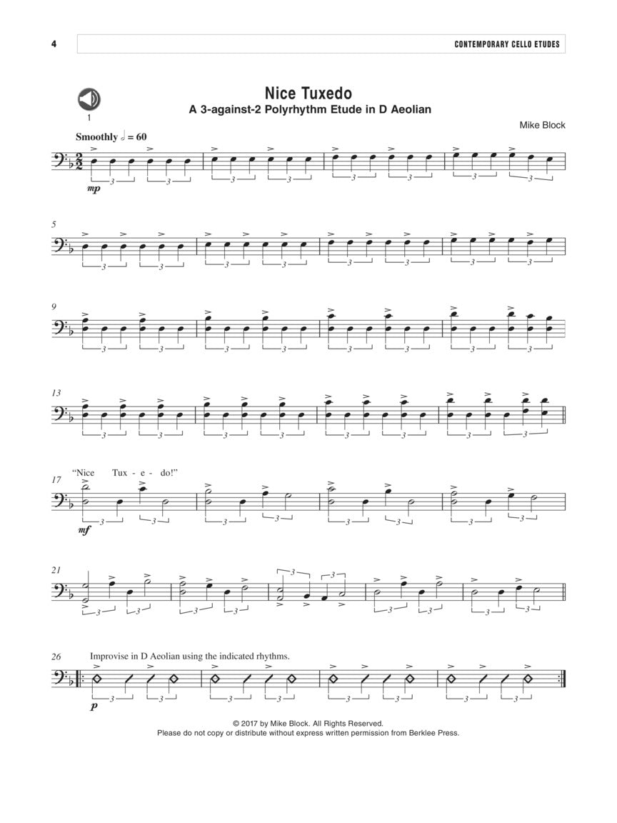 Contemporary Cello Etudes