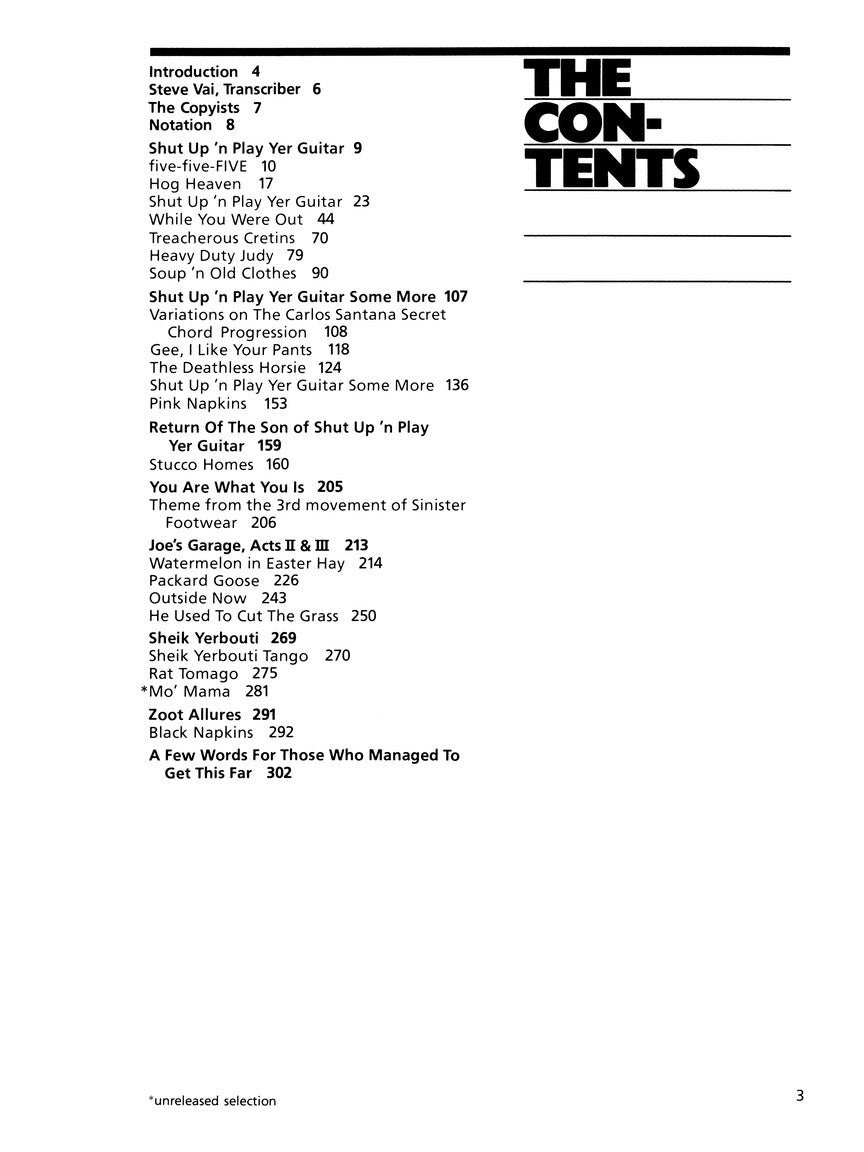 Zappa, Frank - Guitar Book