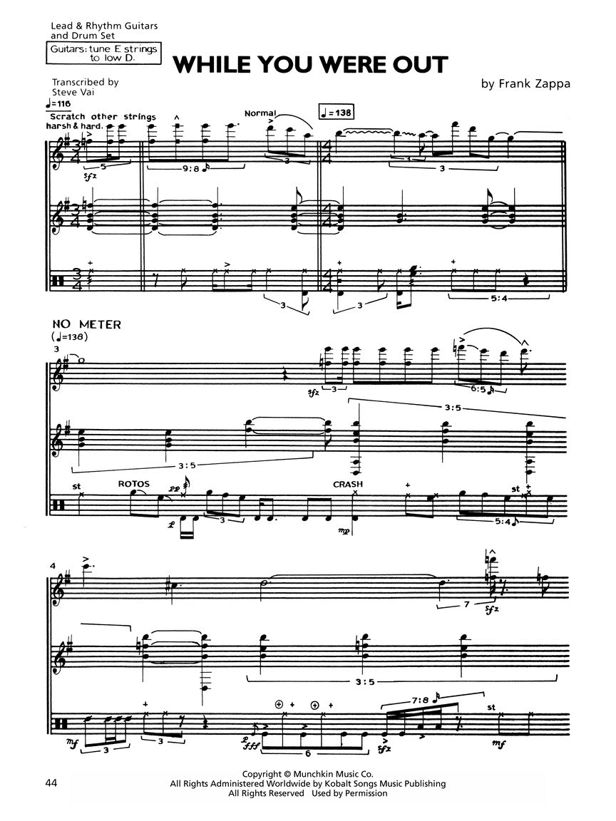 Zappa, Frank - Guitar Book