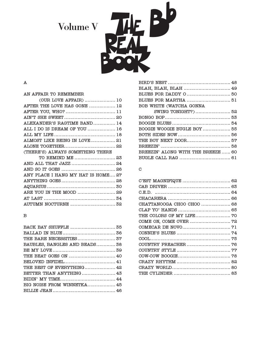 Real Book - (5.04): Real Book, The - Volume 5