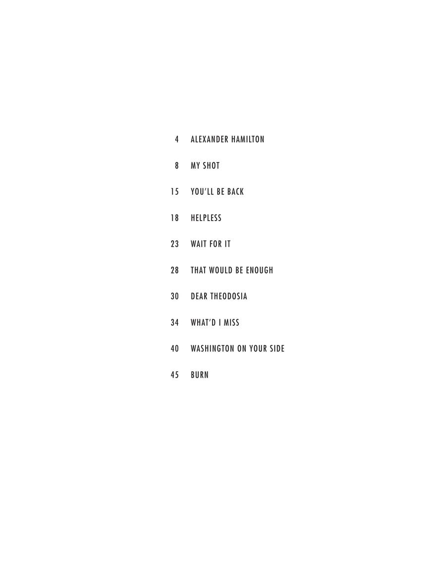 Hamilton - Music Minus One