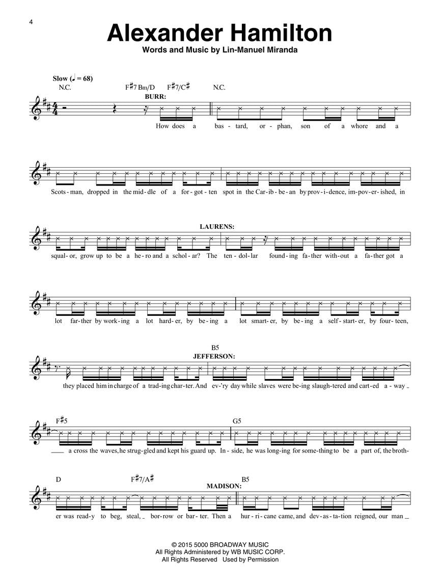 Hamilton - Music Minus One