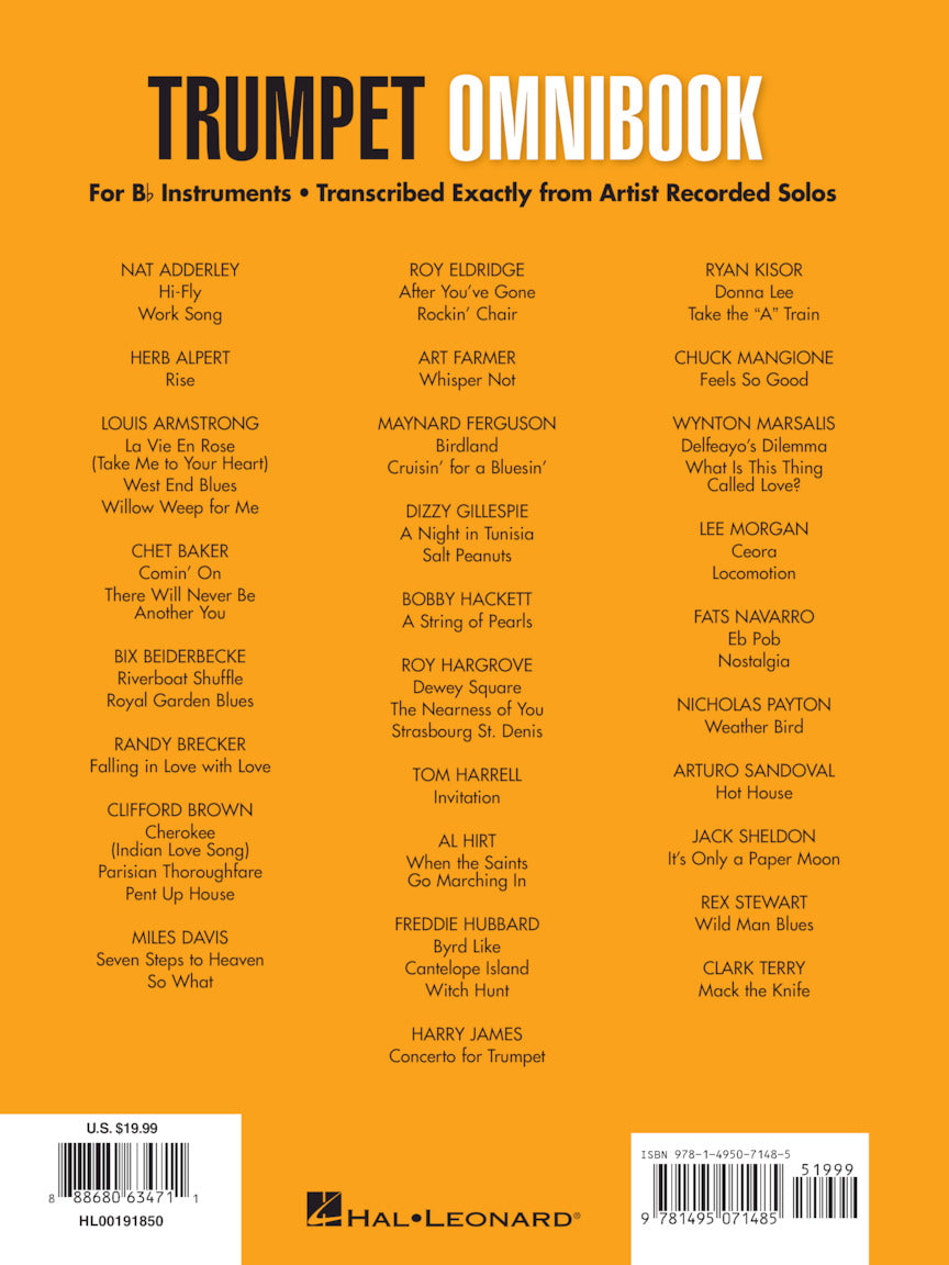Trumpet Omnibook For B-Flat Instruments