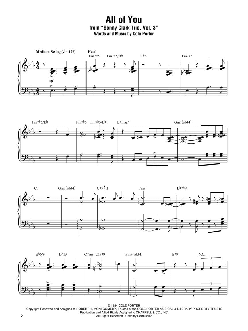 Bebop Piano Legends - Artist Transcriptions