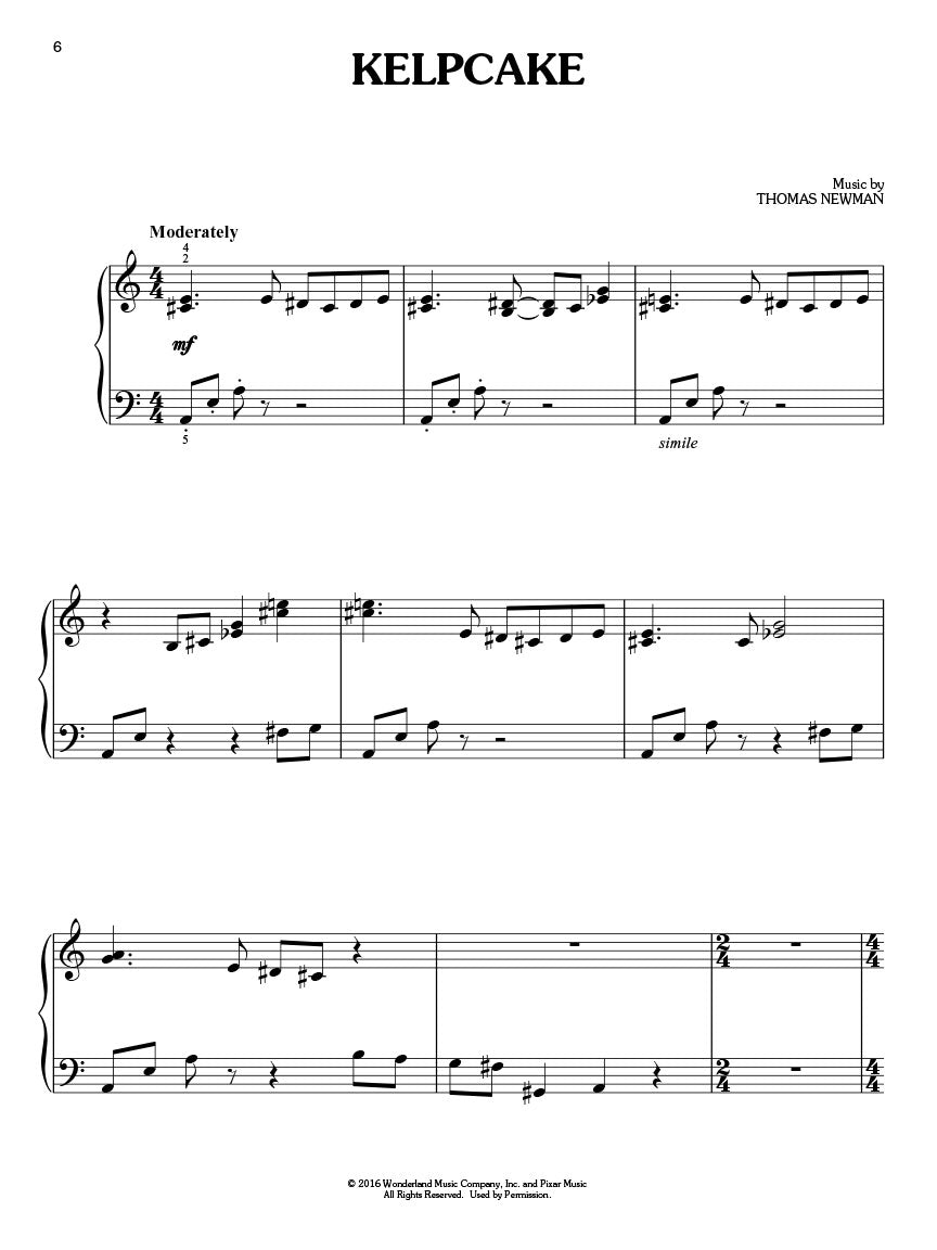 Finding Dory Easy Piano