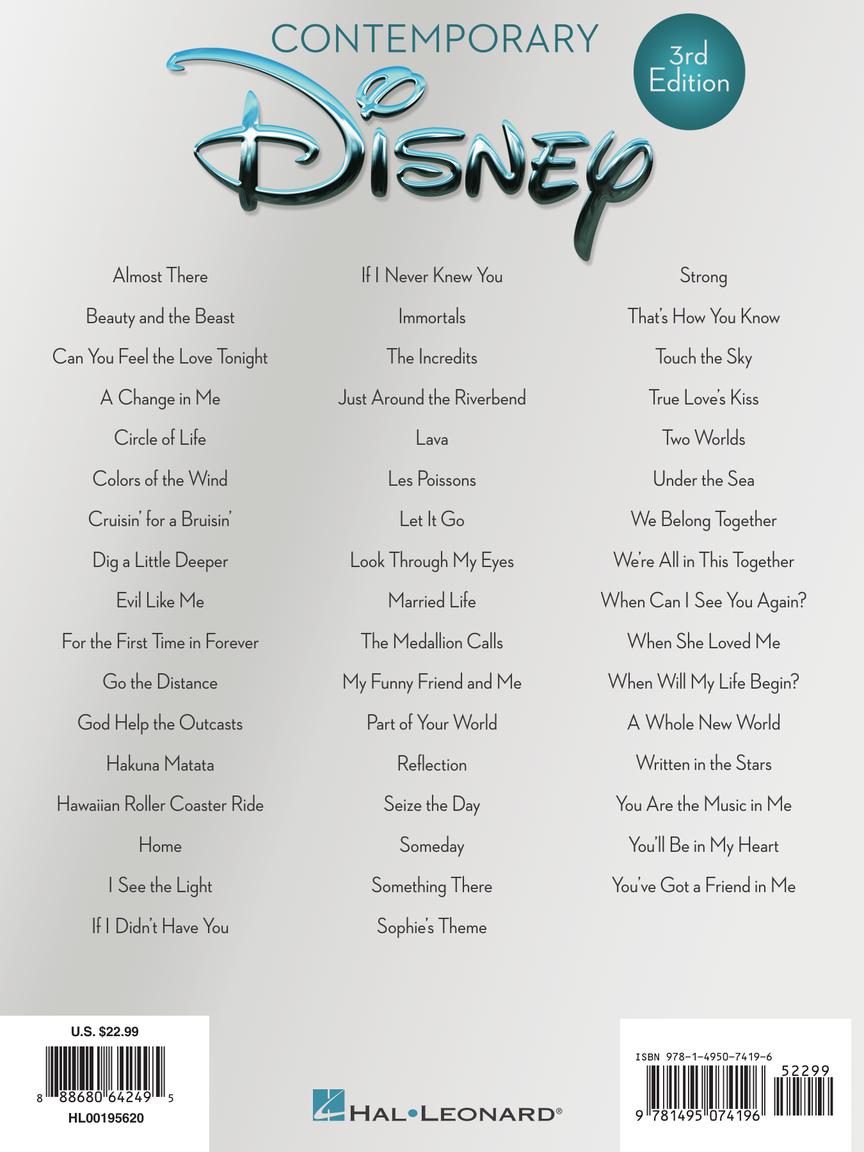 Contemporary Disney - P/V/G 3rd Edition