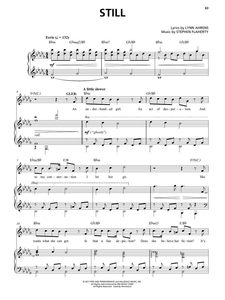 Anastasia - New Broadway Musical Vocal Selections