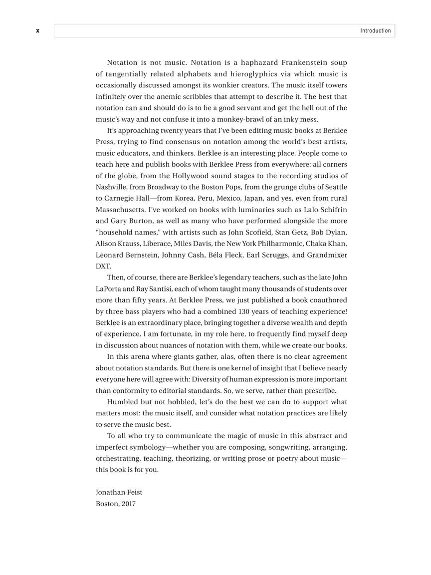 Berklee Contemporary Music Notation