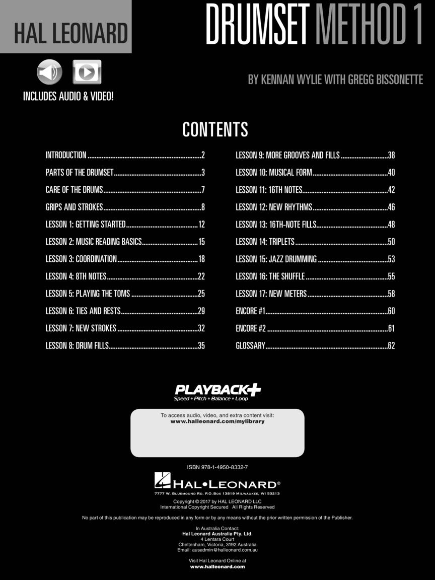 Hal Leonard Drumset Method - Book 1