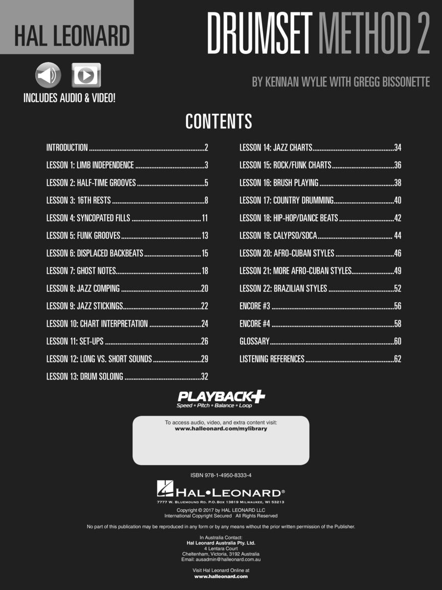 Hal Leonard Drumset Method - Book 2