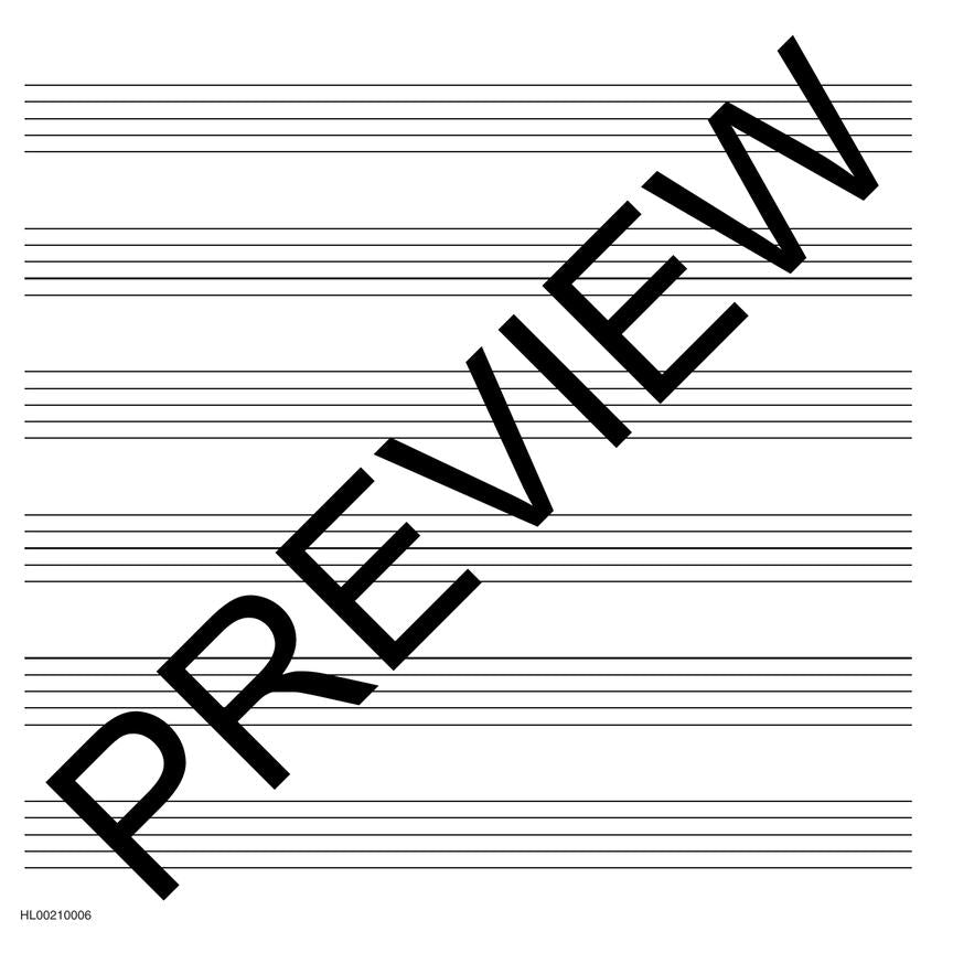 Manuscript Paper Wire-Bound: Hal Leonard (Wide Staff) 32pgs, 6 staves, (8.5" x 8.5")(Aqua Cover)