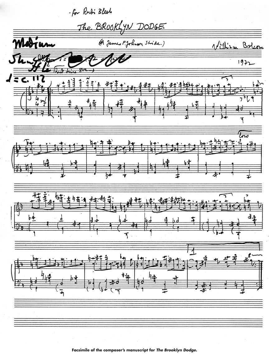 Bolcom Complete Rags for Piano