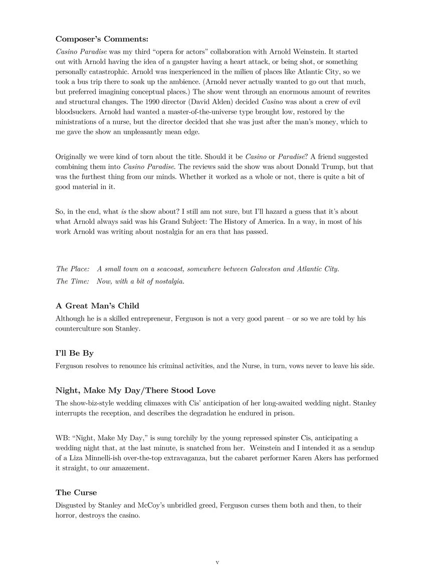 Bolcom Theatrical Songs - High Voice And Piano