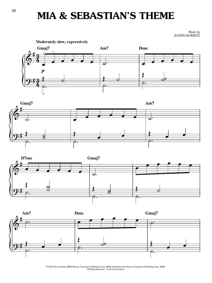 La La Land - Easy Piano Music from the Motion Picture Soundtrack