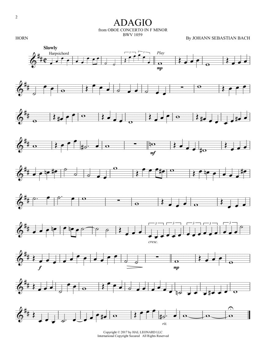 Bach, Very Best of - Instrumental Play-Along