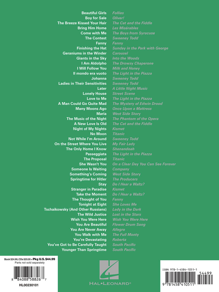 Musical Theatre For Classical Singers - Tenor Book/accompaniment Cds