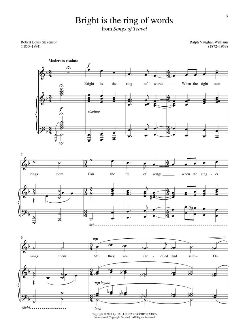 Student Singer, The - High Voice