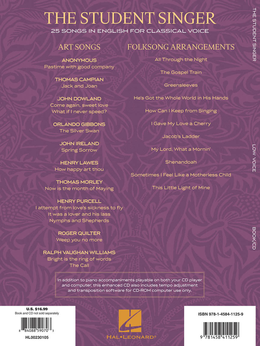 Student Singer, The - Low Voice