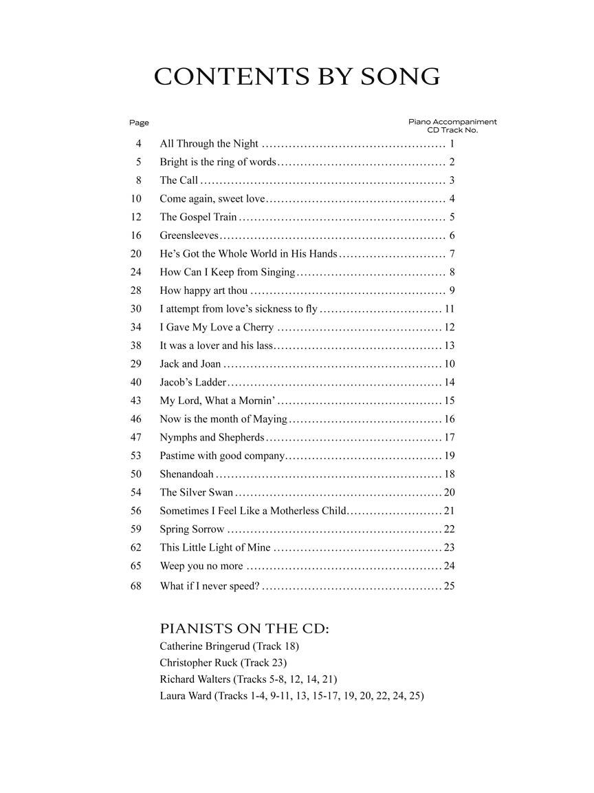 Student Singer, The - Low Voice