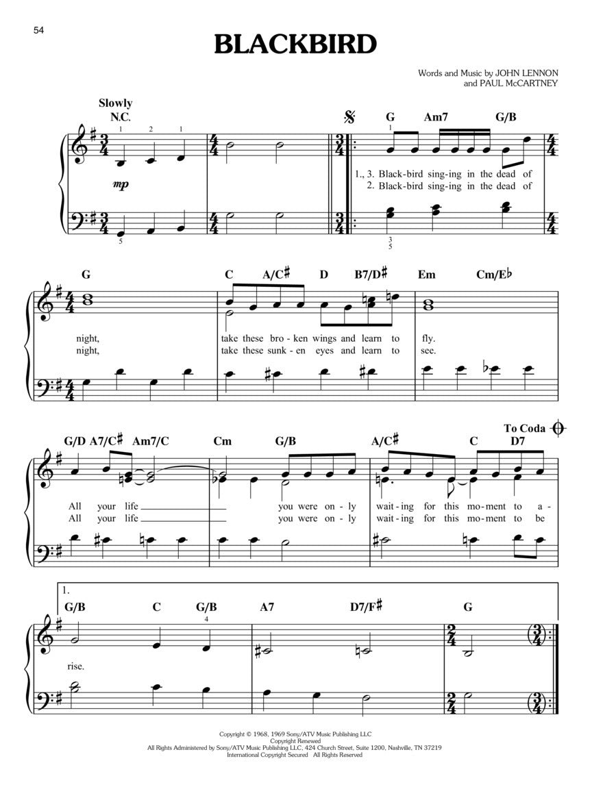 Beatles- The Beatles Best for Easy Piano