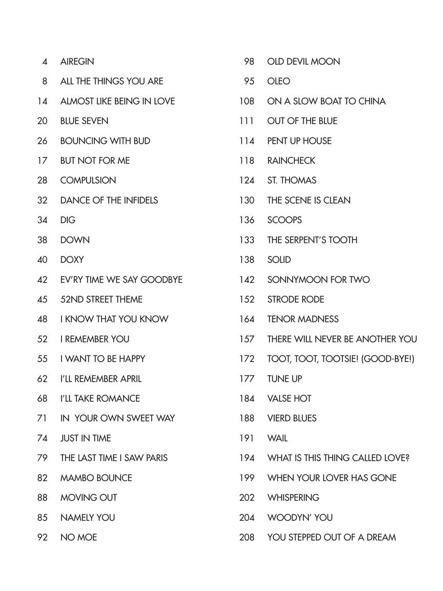 Rollins, Sonny - Omnibook for C Instruments