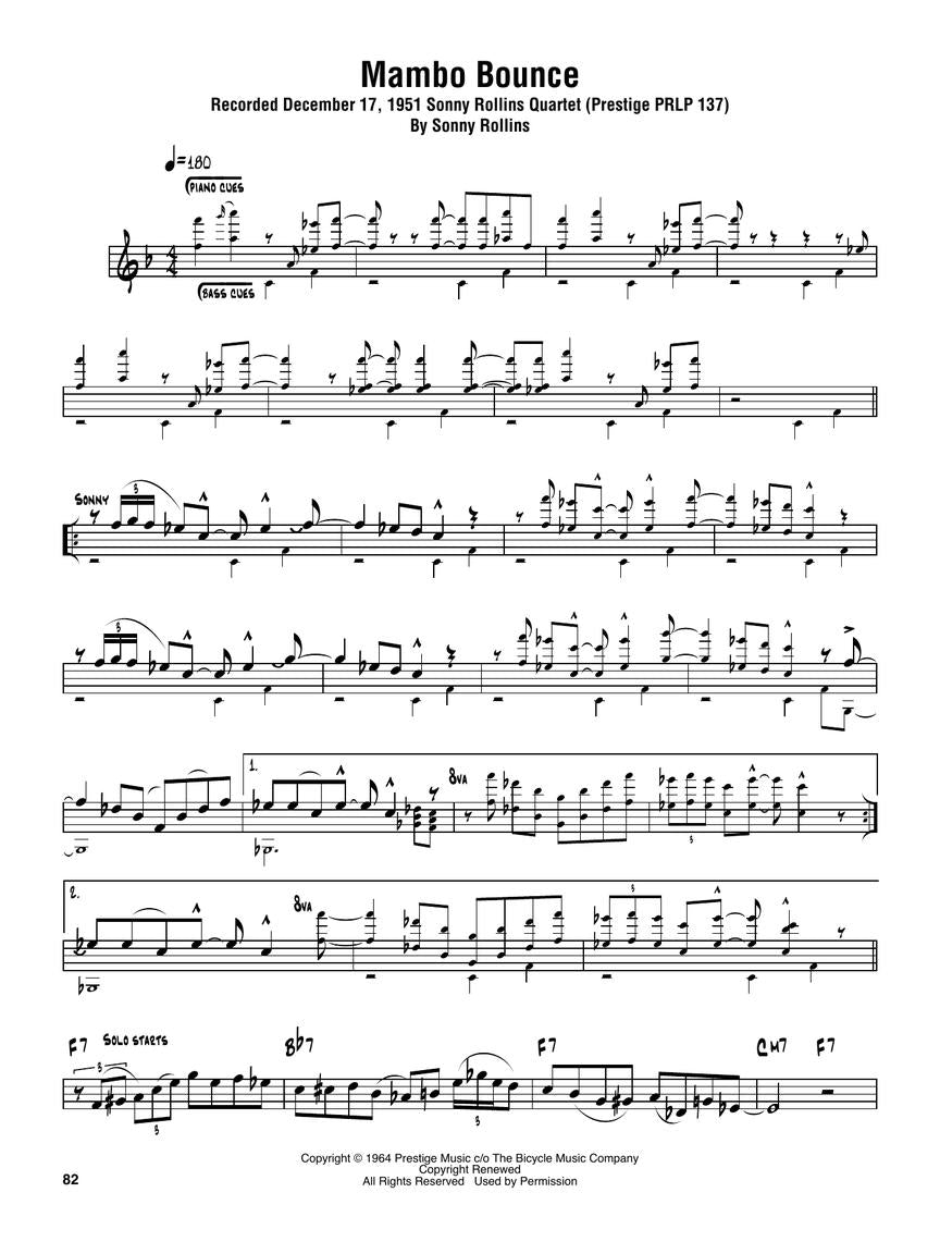 Rollins, Sonny - Omnibook for C Instruments