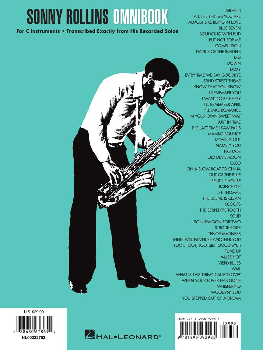 Rollins, Sonny - Omnibook for C Instruments