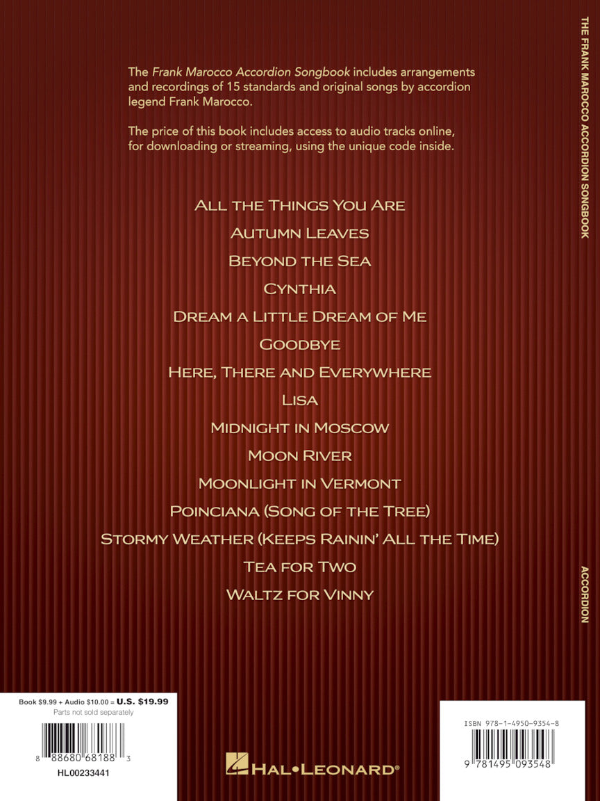 Marocco, Frank - Accordion Songbook