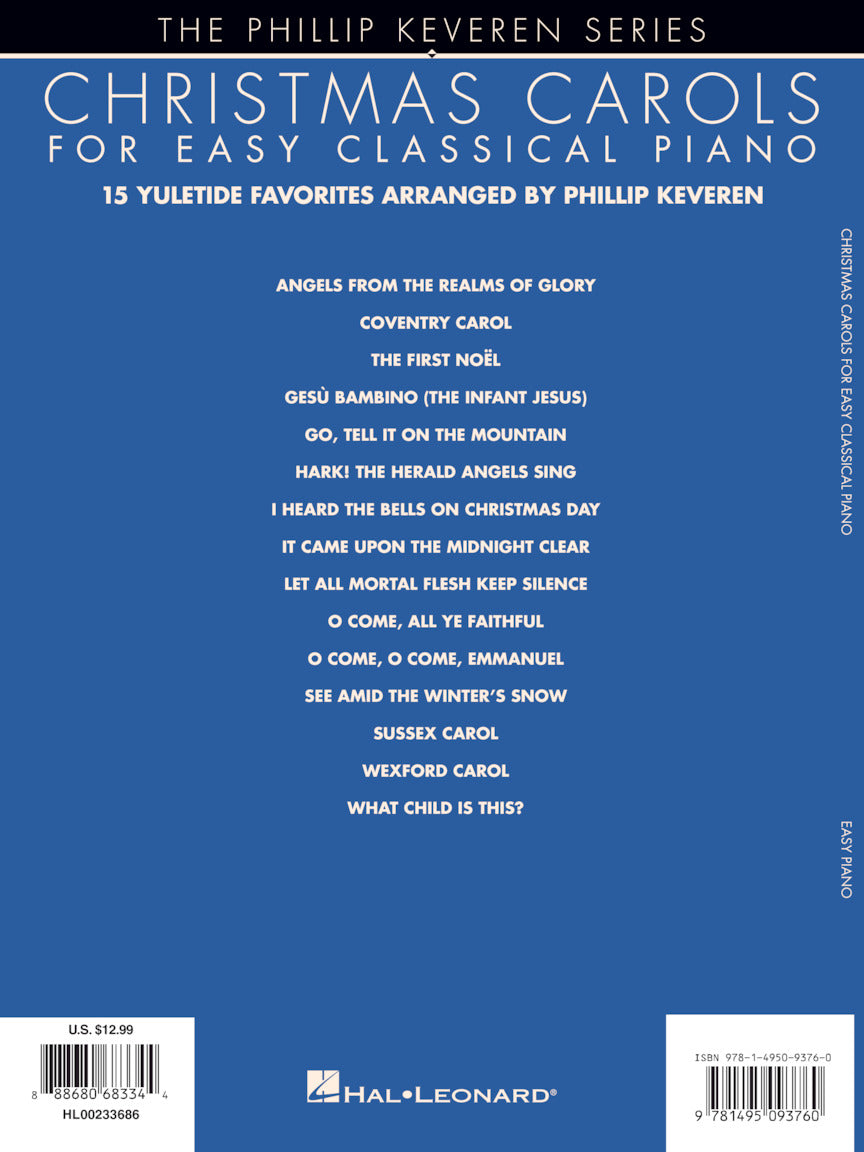 Christmas Carols for Easy Classical Piano