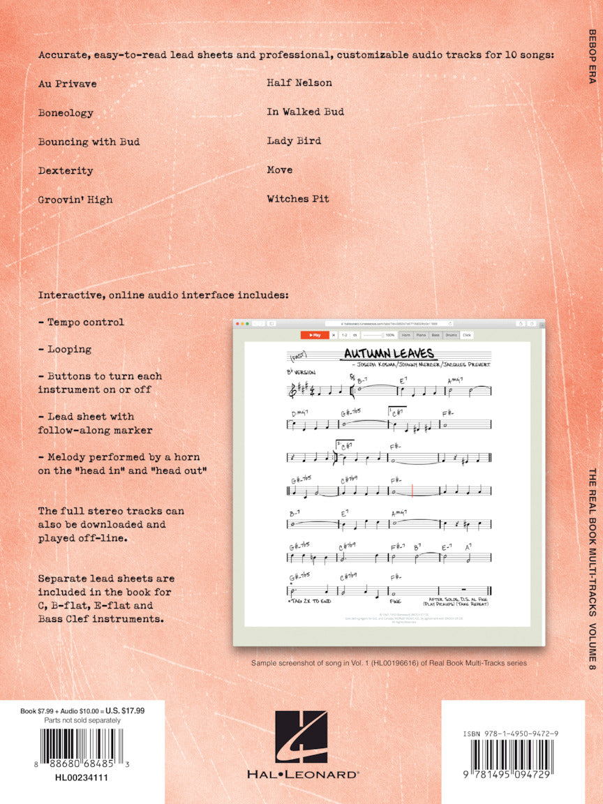 Bebop Era, The - Real Book Multi-Tracks Vol. 8