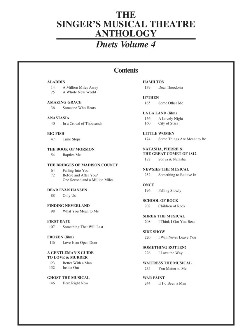 Singer's Musical Theatre Anthology: Duets - Volume 4, The