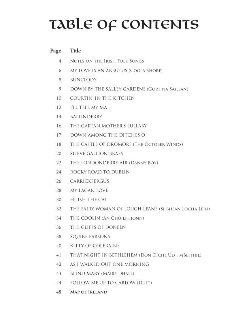 Irish Folk Songs Collection - Intermediate Level Piano Solo