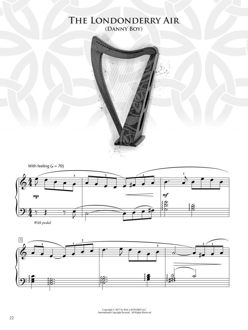 Irish Folk Songs Collection - Intermediate Level Piano Solo