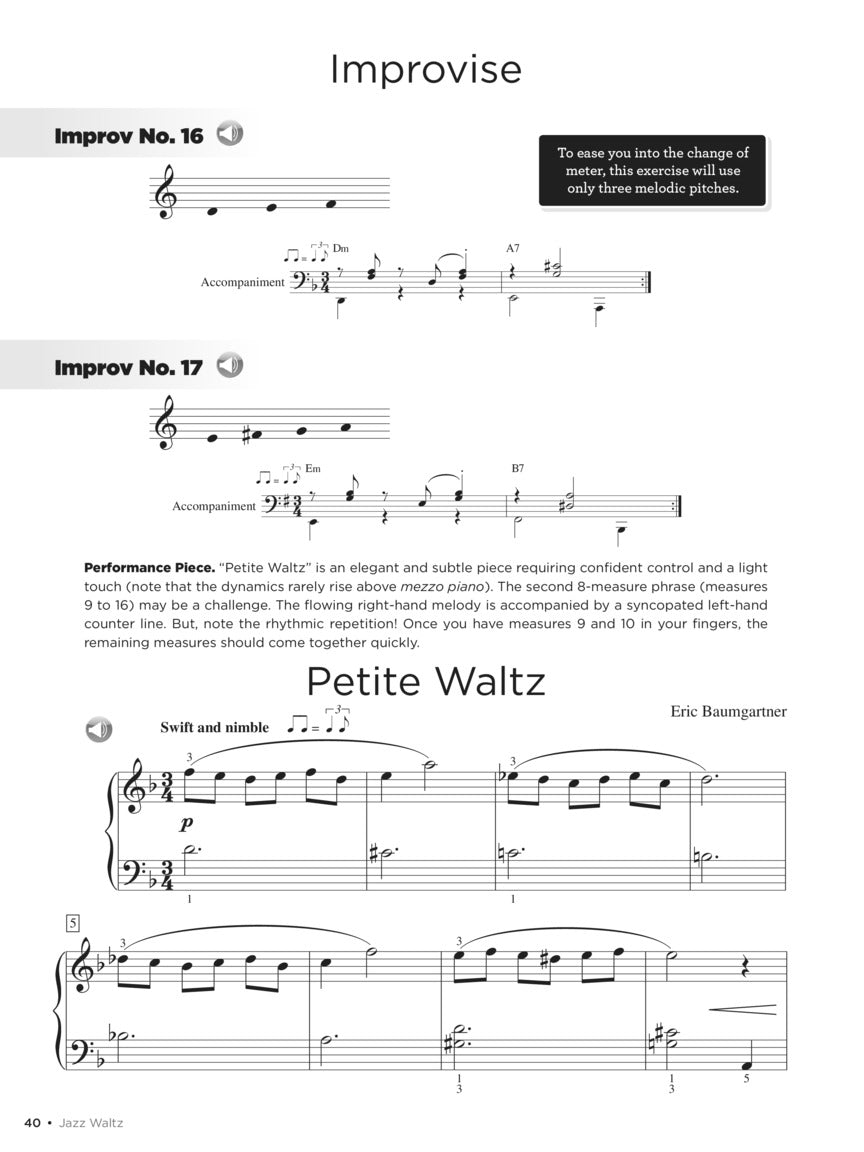 Jazz Piano Basics - Book 1 (Bk/Audio)