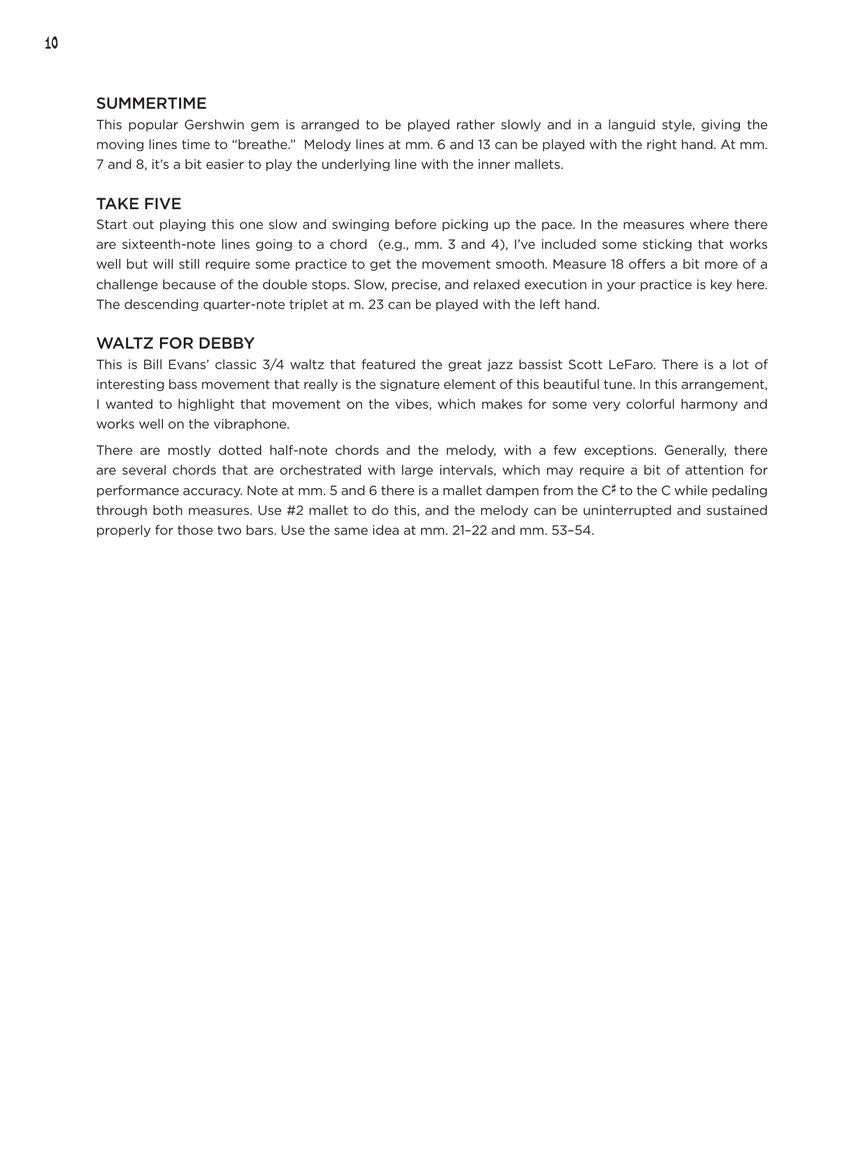 Jazz Classics for Vibraphone