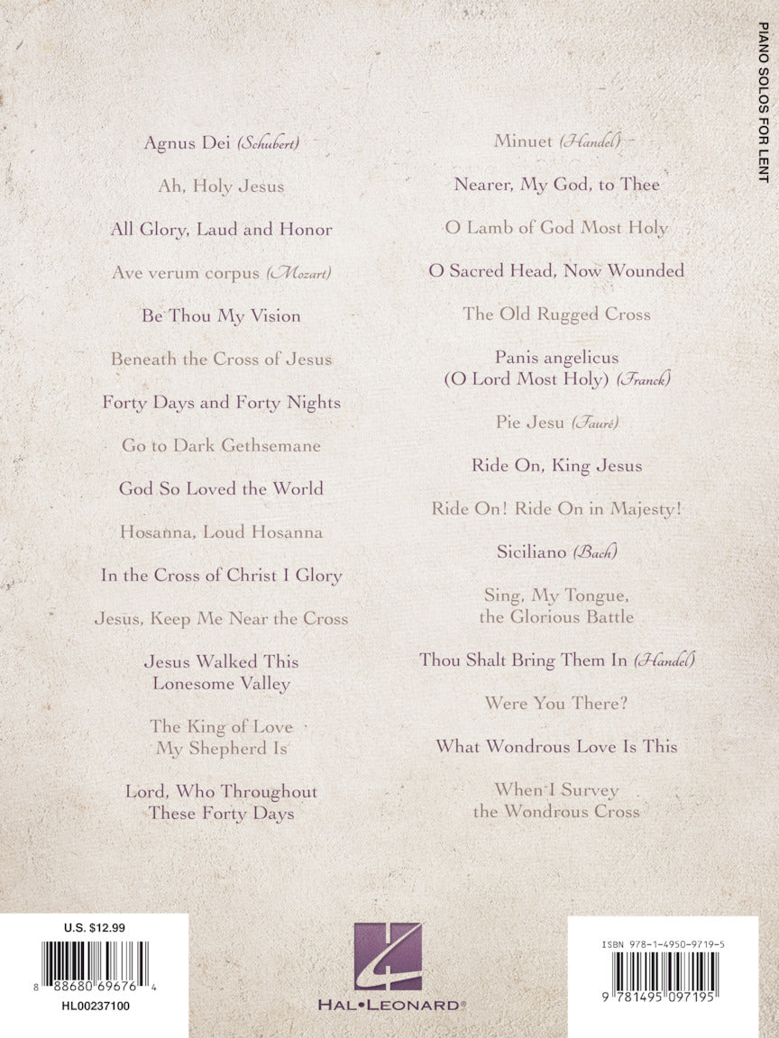 Piano Solos for Lent