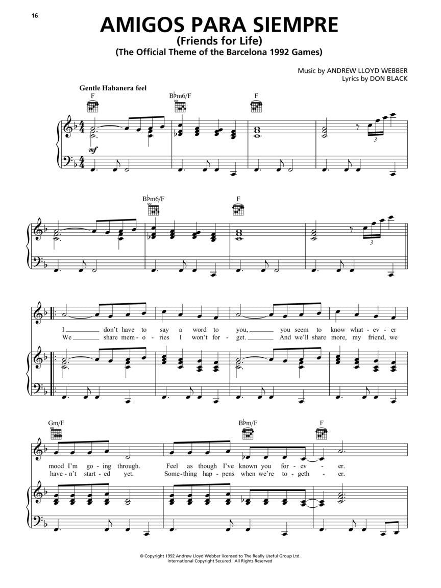 Lloyd Webber, Andrew - Sheet Music Collection