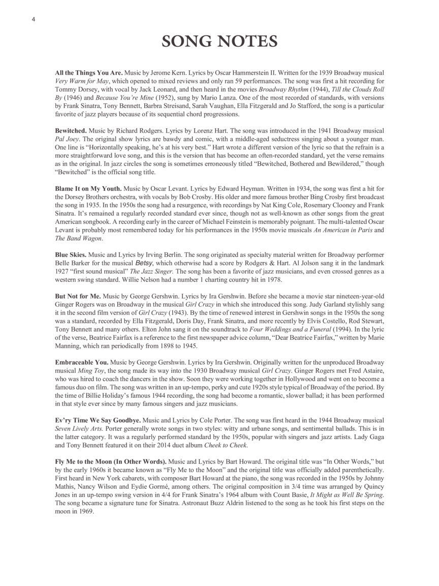 Singer's Anthology of American Standards Soprano Edition