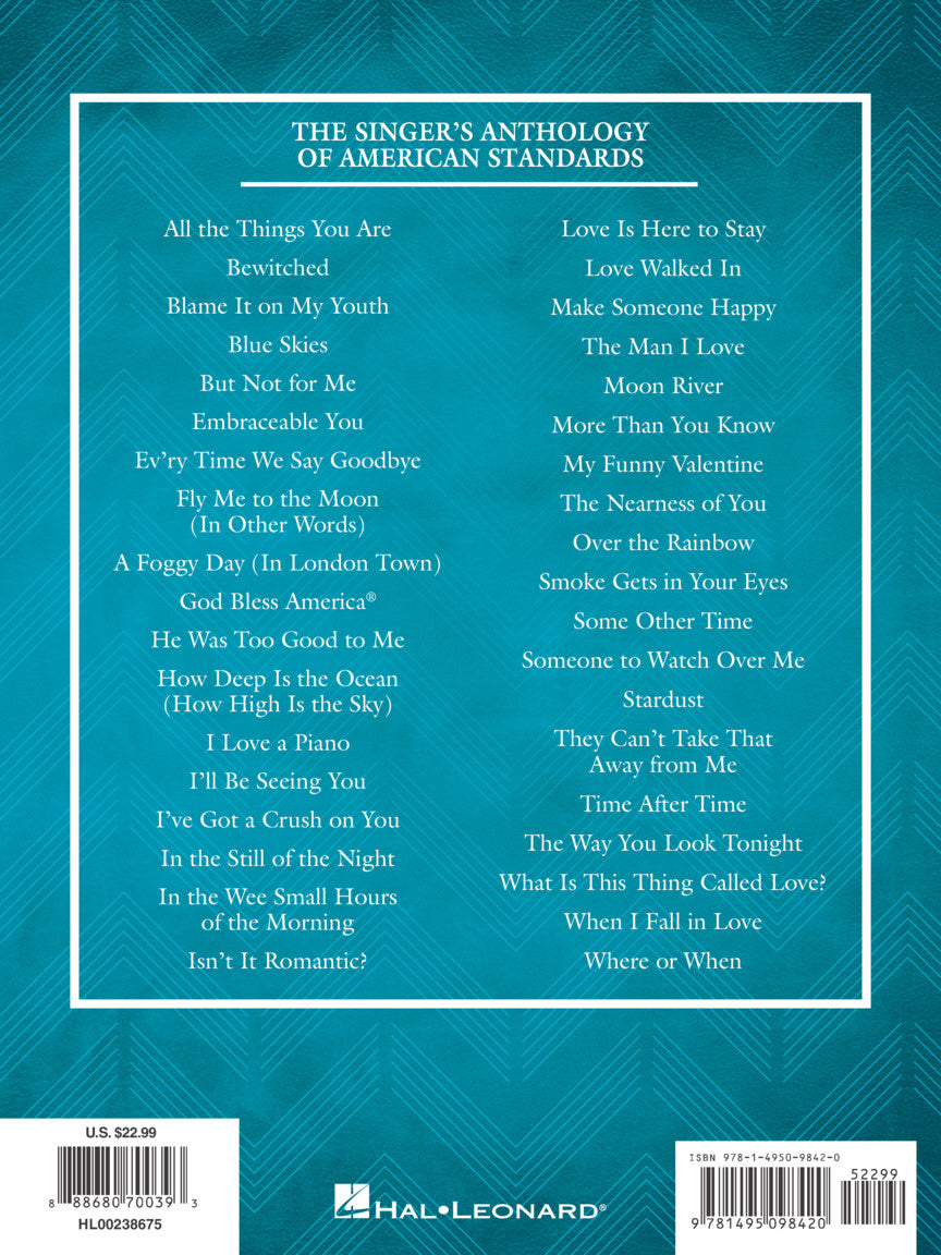 Singer's Anthology of American Standards Mezzo-Soprano/Alto Edition