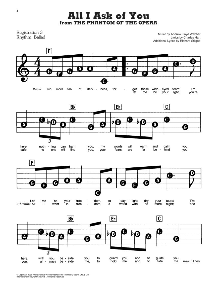 Lloyd Webber, Andrew - Sheet Music Collection - E-Z Play Today #77