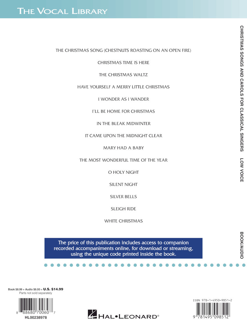 Christmas Songs and Carols for Classical Singers